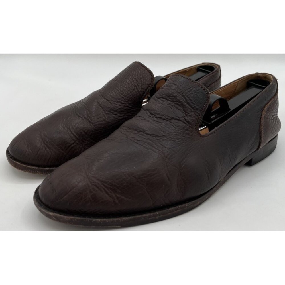 Tecovas “The Monterrey” Slip On Loafer Brown Bison Leather Men’s Size 8.5D